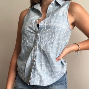 Collared American Eagle Top